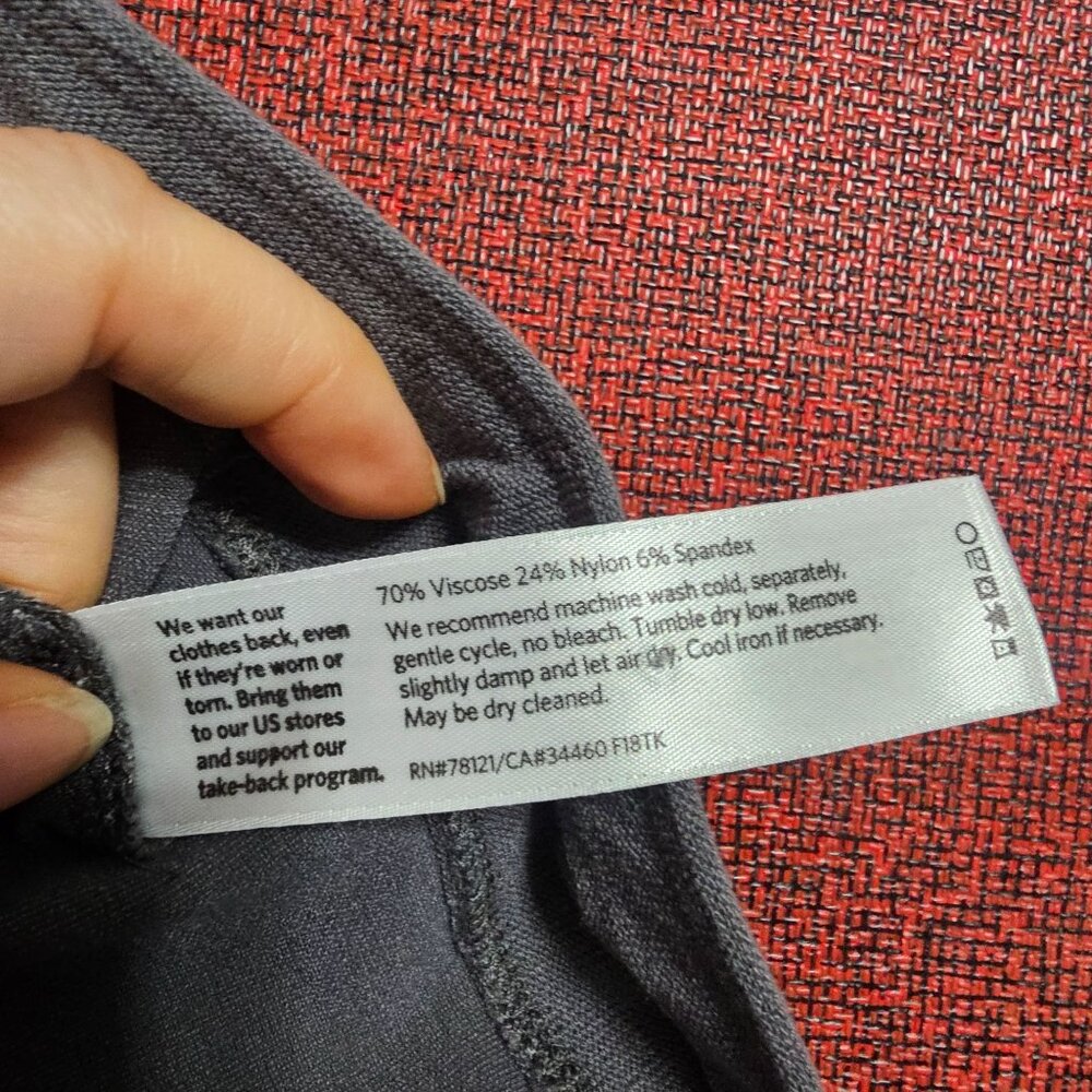 Eileen Fisher Pull On Pants 1X Grey Stretch Tapered Ankle Minimalist‎ Office USA - Picture 3 of 7